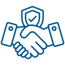 two hands shaking graphic