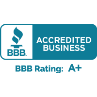 Better Business Bureau A+ rated accredited business badge