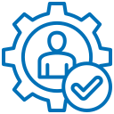 User settings and approval icon
