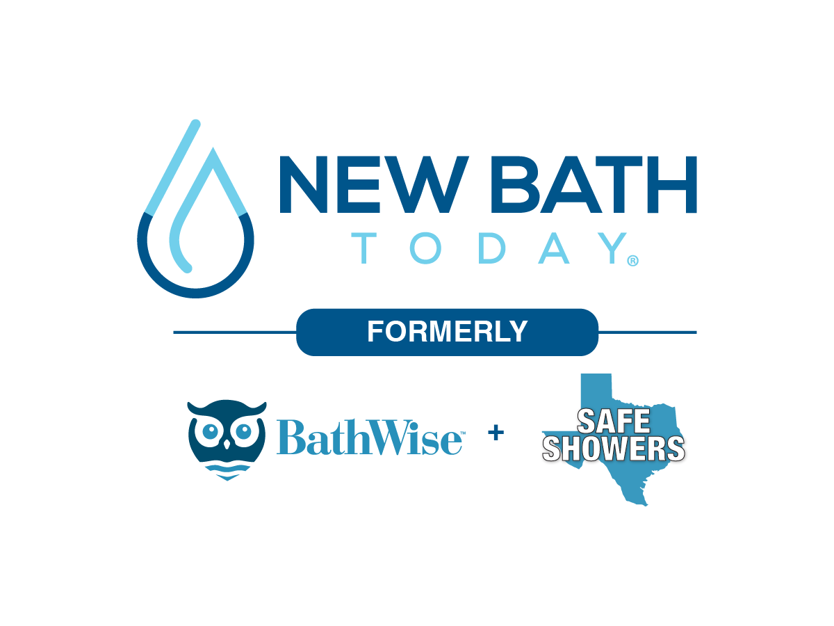 New Bath Today logo with former BathWise and Safe Showers branding.